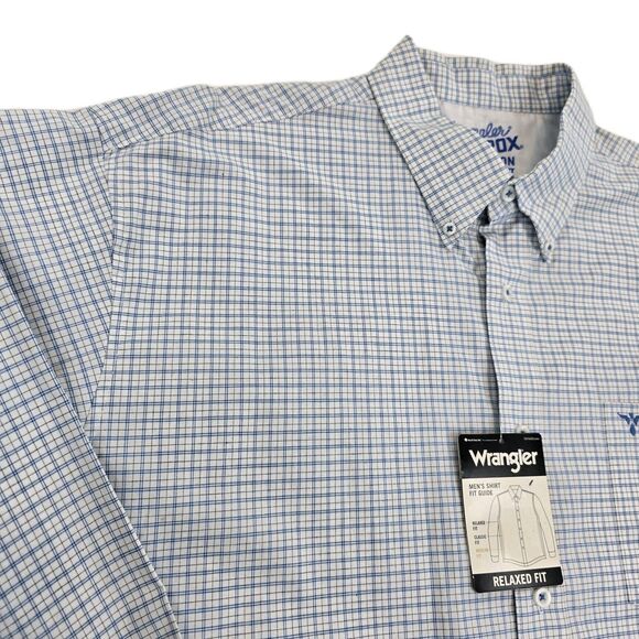 Wrangler 20X Competition Shirt Mens 2XT Plaid Western Rodeo Button New - Picture 6 of 16